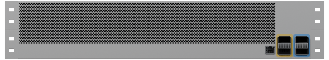 Front view of 4×100G Security Gateway · 2U
