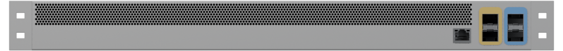 Front view of 4×10G Security Gateway · 1U