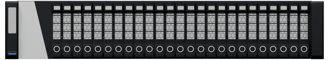 Front view of SIEM · 2U