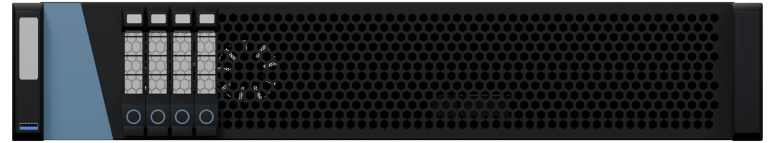 Front view of ARM · 2U