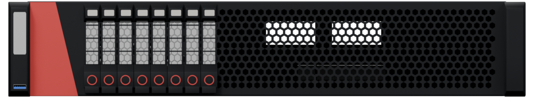 Front view of Compute Dual-Socket · 2U