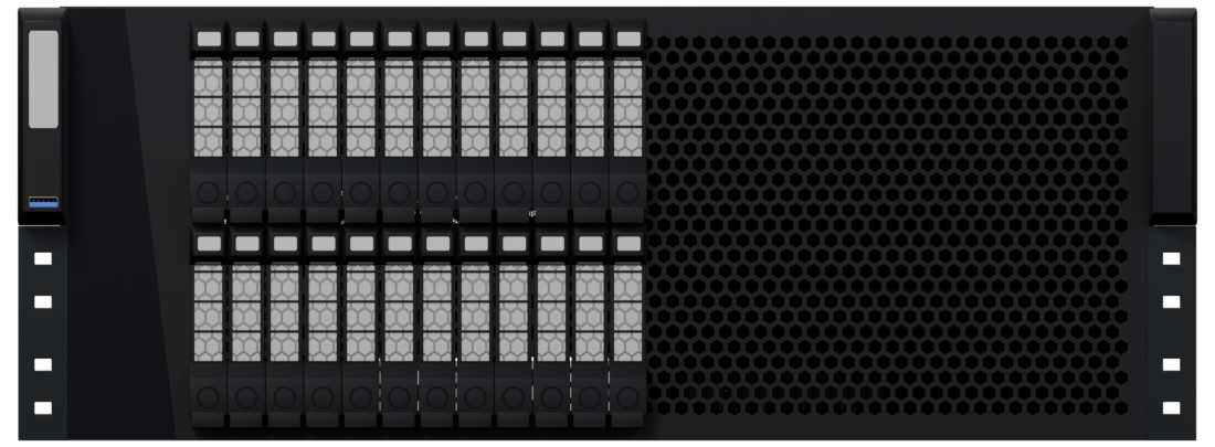 Front view of Mainframe · 4U