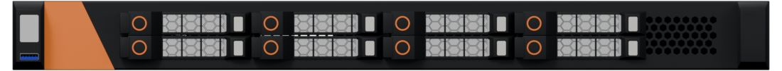 Front view of Storage · 1U