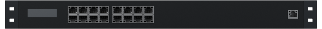 Front view of 16-port Access · GbE