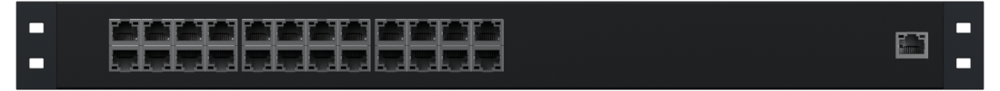 Front view of 24-port Access · GbE