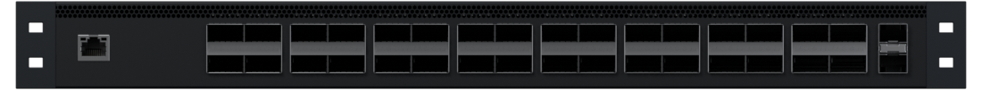 Front view of 32×400G Spine
